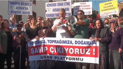Kömür madeninin kapasitesinin artırılmasını protesto ettiler: "Yaşamak istiyoruz, kömür istemiyoruz"