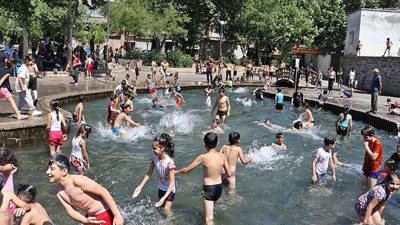 Güneydoğu yanıyor! 40 dereceyi aştı, süs havuzları doldu taştı…