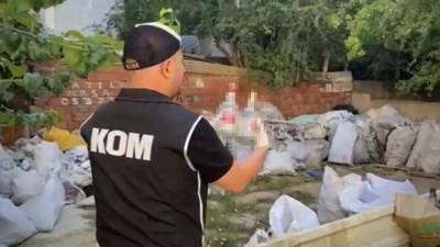 İzmir'de sahte içki üreten şebekeye operasyon (20 Temmuz 2022)