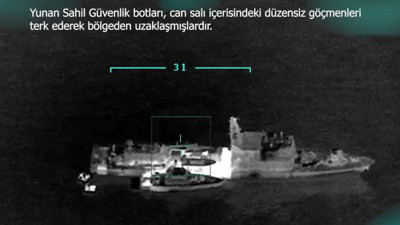 Vicdansız Yunanlılara suçüstü. İHA'lar saniye saniye görüntüledi