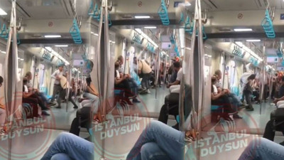 Marmaray’da şok anlar. Dakikalarca kavga ettiler kimse ayırmadı
