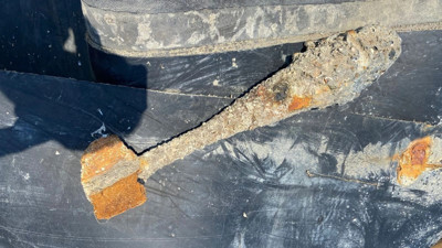 Balık tutan vatandaşların ağına havan mermisi takıldı