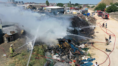 Bursa’da hurda deposunda yangın