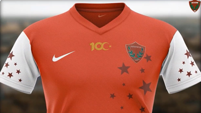 Hatayspor'dan 100. yıla özel forma. ''Cumhuriyet forması''
