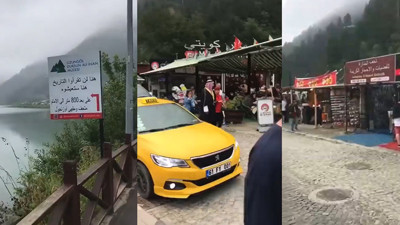 Uzungöl'de gelinen son nokta: Arap çocukları eğleniyor Türk çocukları bakıyor