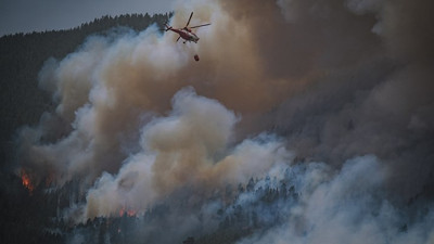 İspanya'daki orman yangınları söndürülemiyor