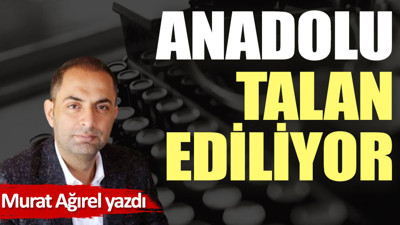 Anadolu talan ediliyor