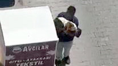 Avcılar'da giysi kumbarasından hırsızlık