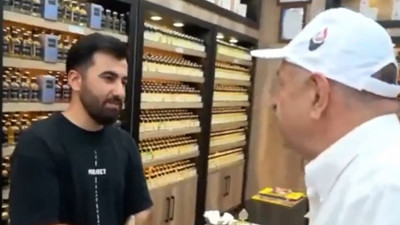 Ümit Özdağ’ın Kilis’te bir esnaf ile diyaloğu