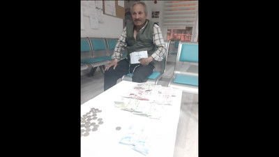 Dilsiz dilencinin zabıtayı görünce dili çözüldü