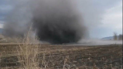 Tokat'ta hortum kameralara yansıdı