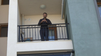 Evde mahsur kaldı. İş yerinden çıkışı verildi