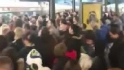 Marmaray’da seferler durdu