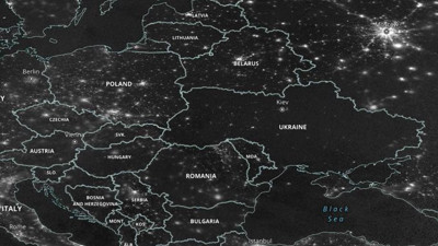 Rus bombardımanının ardından Ukrayna uzaydan böyle göründü