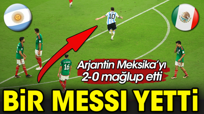 Tek bir Messi Meksika'ya yetti