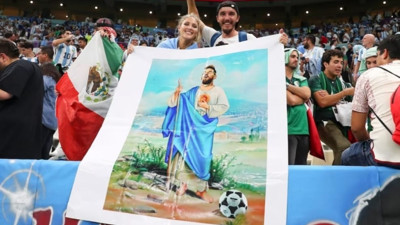 Arjantin Messi'yi mesih yaptı. Dünya süperstarı konuşuyor. "O bizim peygamberimiz"