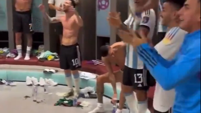 Arjantin'in Meksika galibiyeti sonrası soyunma odası yıkıldı