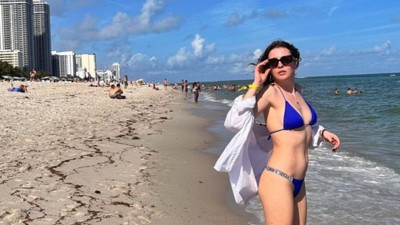 Oyuncu Melis Sezen, kış ortasında yazı yaşamak için Miami'ye gitti