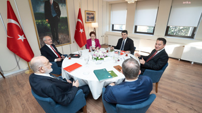 Altılı masanın dokuzuncu toplantısından ilk fotoğraf kareleri ve görüntüler paylaşıldı