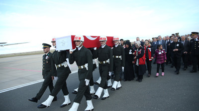 Şehit Piyade Sözleşmeli Er Ünal'ın cenazesi Giresun'da