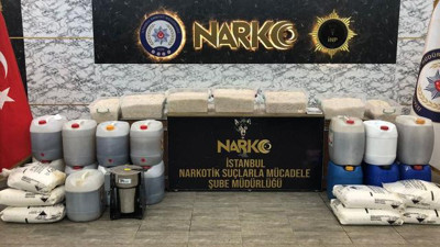 İstanbul'da 500 kilo metamfetamin ele geçirildi