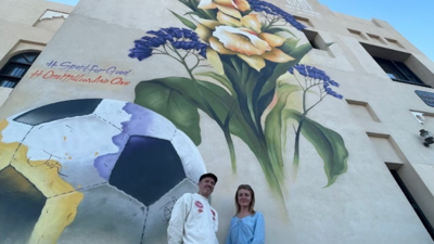 Dünya Kupası duvar resmi büyük ilgi gördü