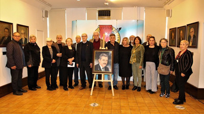 TGC Basın Müzesi'ne Orhan Duru'nun tablosu asıldı