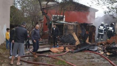 Tekirdağ’da korku saçan yangın