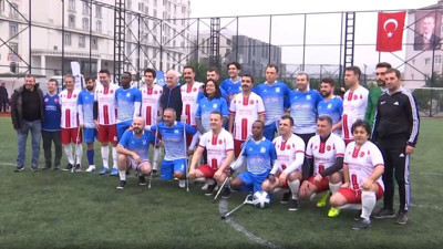 Anadolu Adalet Sarayı hakim savcıları Pendik Ampute Futbol Takımı'yla yeşil sahada