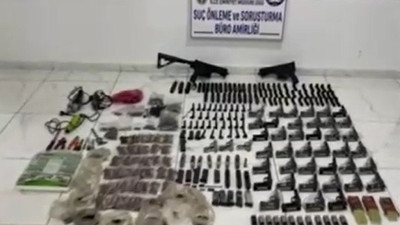 Kaçak silah imalathanesine çevrilen eve baskın