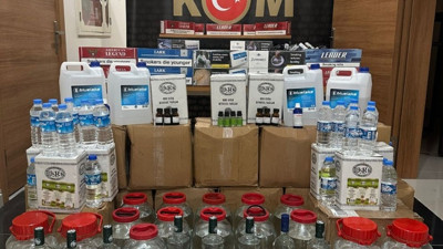 Rize’de kaçak içki operasyonu