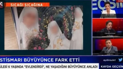 Tarikat lideri babası tarafından 6 yaşında evlendirilen çocuğun görüntüleri ekrana gelince sunucu canlı yayında herkese isyan etti