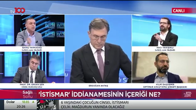 TV 100 canlı yayınında gergin anlar: Tarikatları savununca ortalık karıştı
