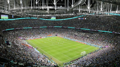 90 bin kişilik Lusail Stadyumu'nda boş koltuk yok