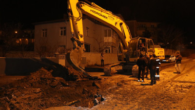 Yozgat’ta iş makinesi boru hattına zarar verdi, kentin gazı kesildi