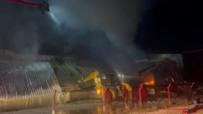 Mobilya atölyesinde yangın