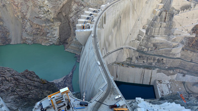 Yusufeli Barajı ve HES'te su seviyesi 45 metre oldu