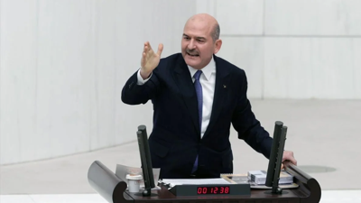 Süleyman Soylu Mecliste Sedat Peker gibi konuştu. Peker'in sık sık söylediği ünlü sözünü Meclis'te söyledi