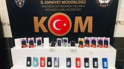 Hatay’da kaçak cep telefonu operasyonu