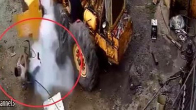 Lastiğe hava basarken lastik patladı adam öldü