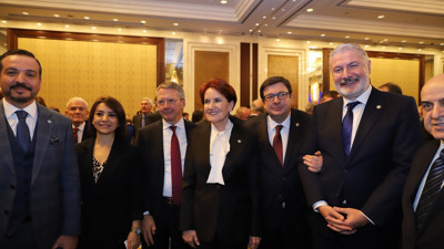 Akşener, Davutoğlu ve Uysal, TÜSİAD resepsiyonuna katıldı