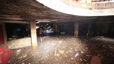 Kumluca'daki sel felaketi güvenlik kameralarına yansıdı