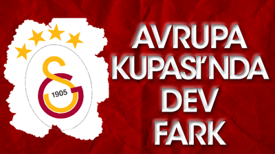 Galatasaray'dan Avrupa'da dev fark