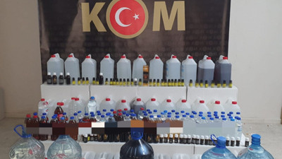 Niğde'de 182 litre sahte içki ele geçirildi