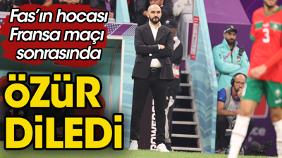 Fas tarihine geçen Regragui af diledi