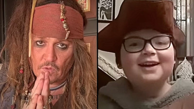 'Karaip Korsanı' Johnny Deep ölümcül bir hastalığa yakalanan 11 yaşındaki hayranını kırmadı