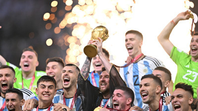 Arjantin Dünya Kupası'nı böyle kaldırdı