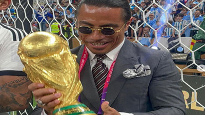 Nusret Dünya Kupası sevincini Arjantinli futbolcularla yaşadı