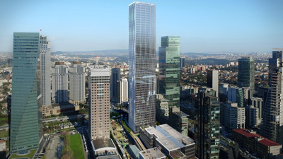 Levent'teki dev gökdelen icradan satılık