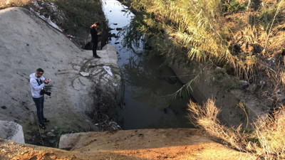 Sulama kanalında eşek kafası ve sakatatları çıktı